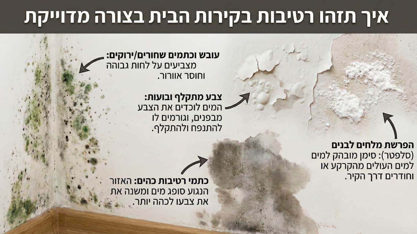 איך תזהו רטיבות בקירות הבית בצורה מדויקת איך תזהו רטיבות בקירות הבית בצורה מדויקת