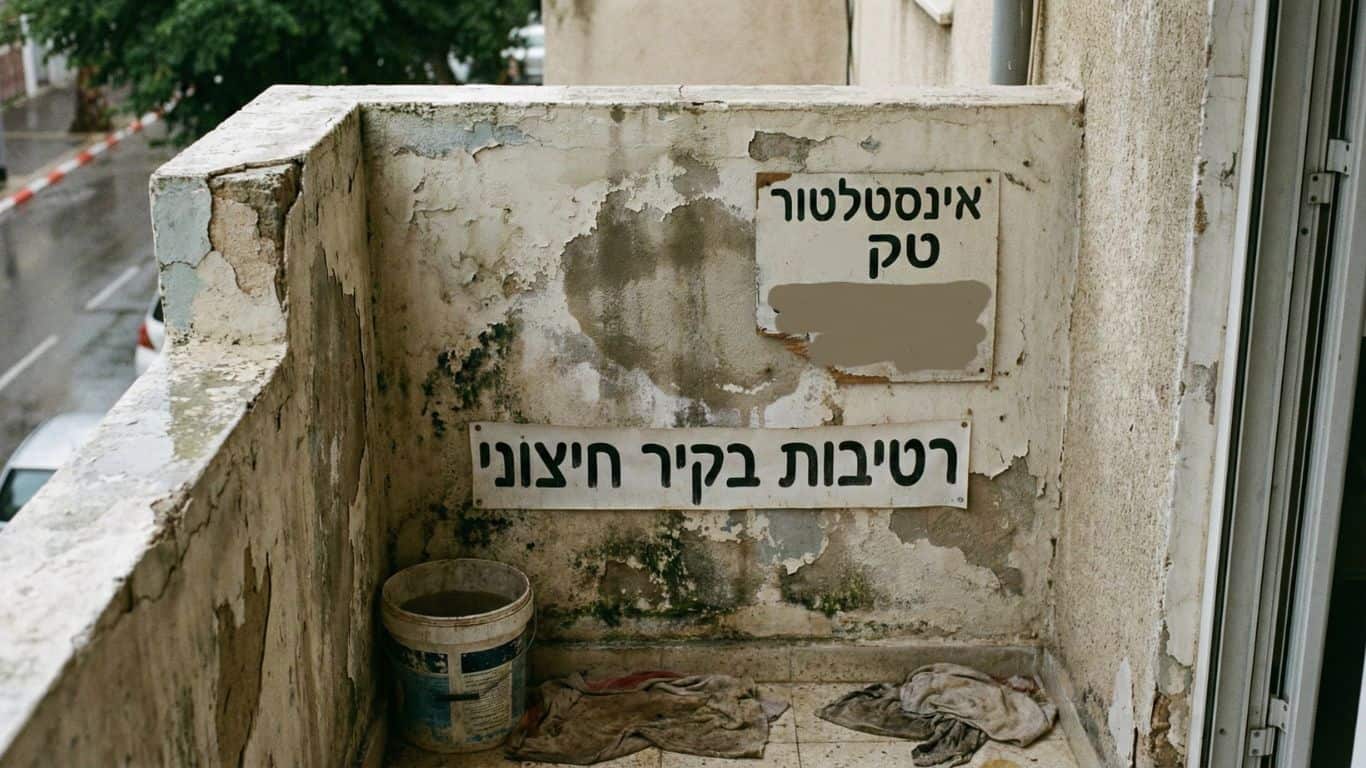 רטיבות בקיר חיצוני
